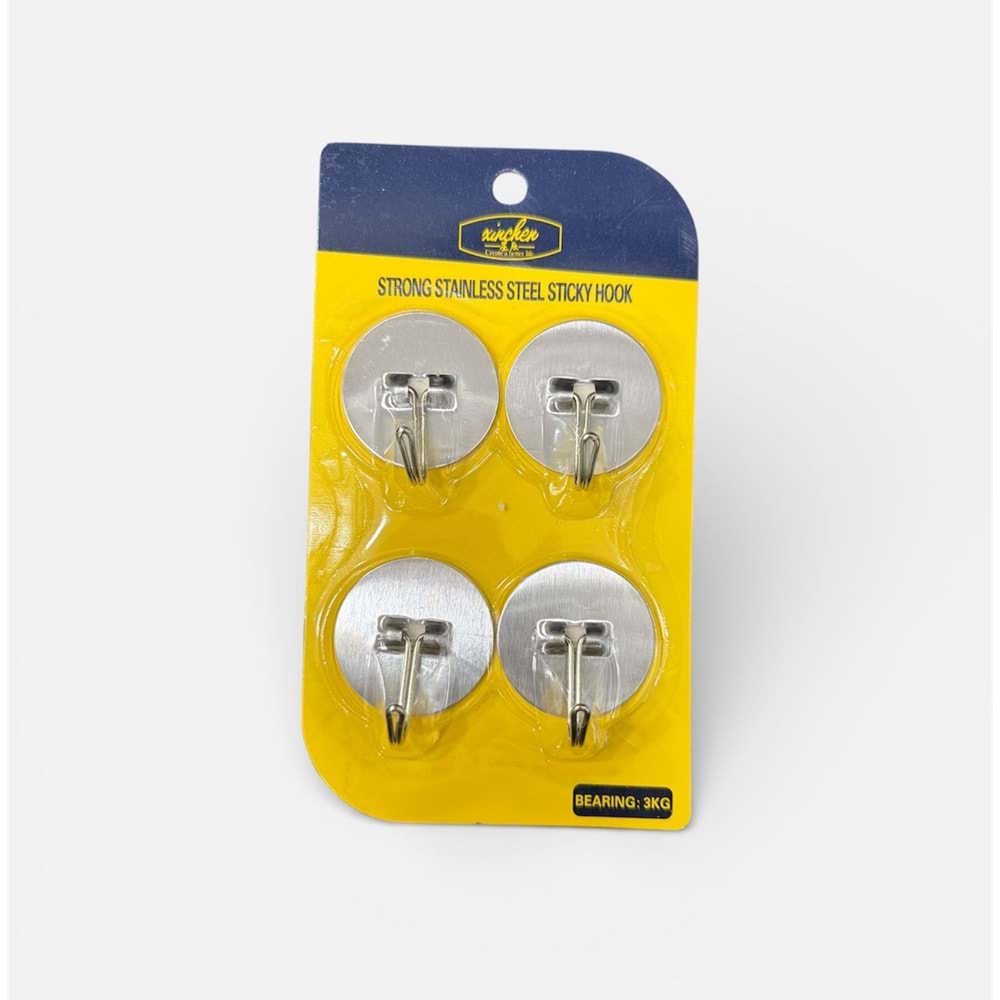 ALVİN METAL 4LÜ YAPIŞKANLI ASKI