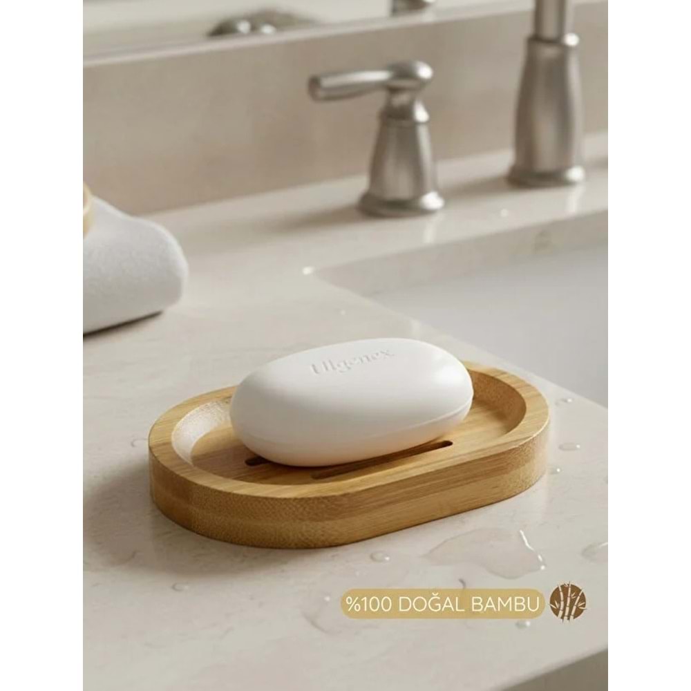 ALVİN BAMBU OVAL SABUNLUK