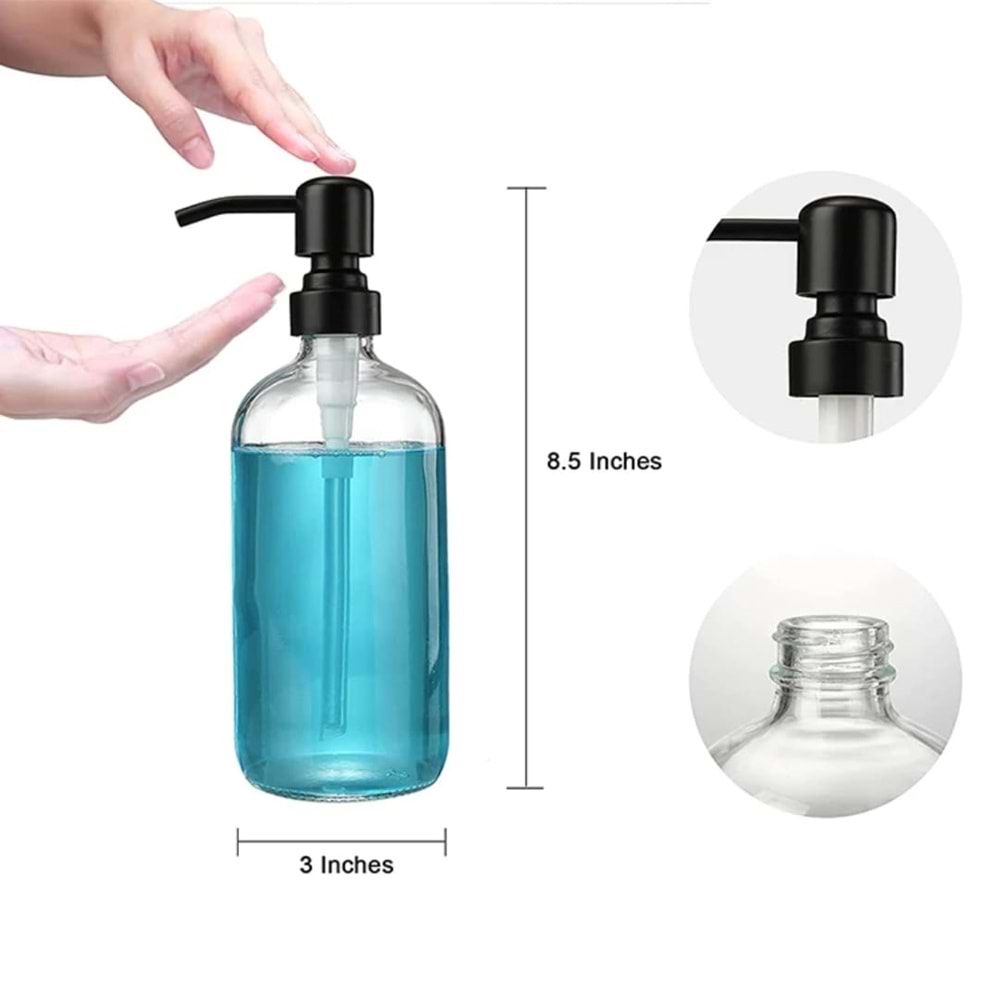 ALVİN CAM SIVI SABUNLUK