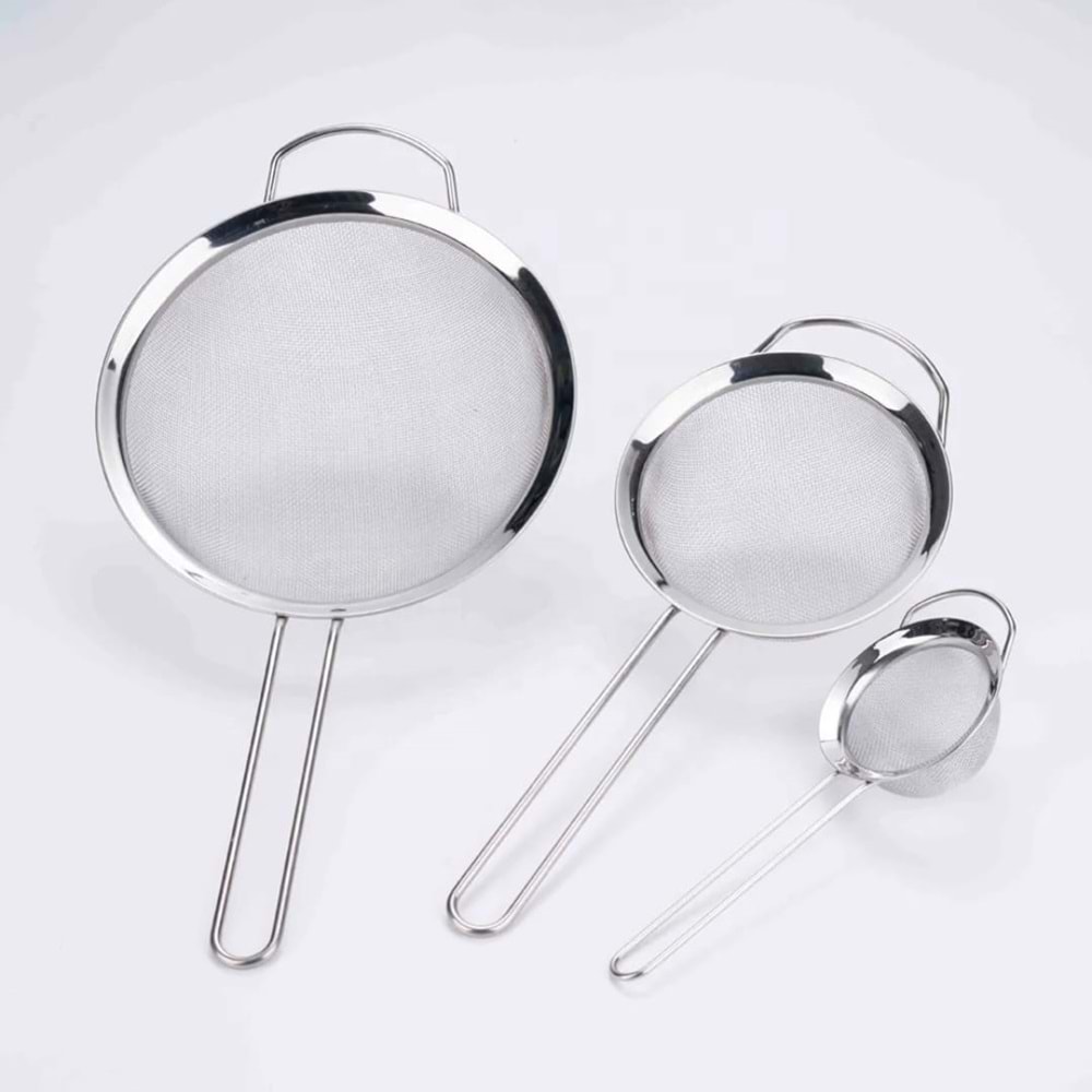 ALVİN 3LÜ ÇELİK SAPLI SÜZGEÇ