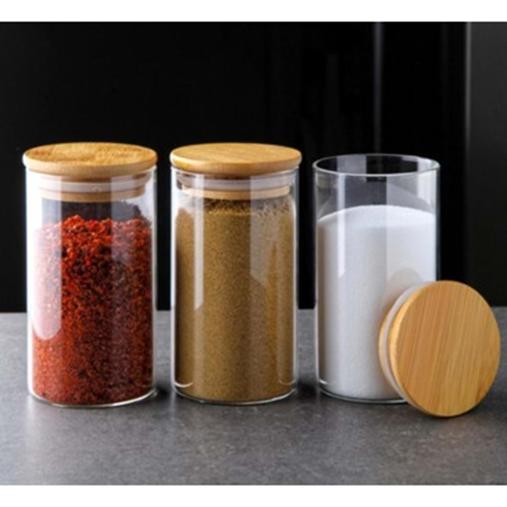 ALVİN BAMBU 3LÜ SET KAVANOZ