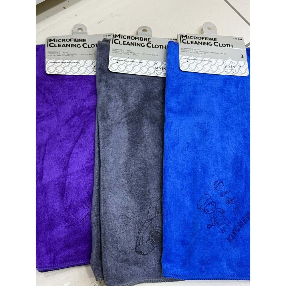 ALVİN 2Lİ MİKROFİBER BEZ 40X40 CM ARABA BEZİ