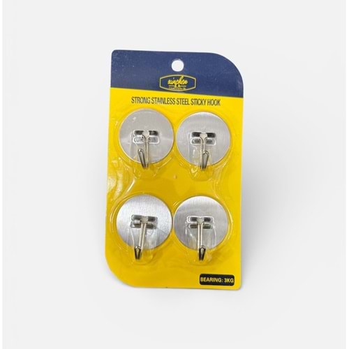 ALVİN METAL 4LÜ YAPIŞKANLI ASKI