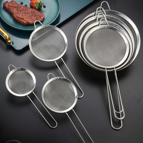 ALVİN ÇELİK SAPLI SÜZGEÇ 14CM