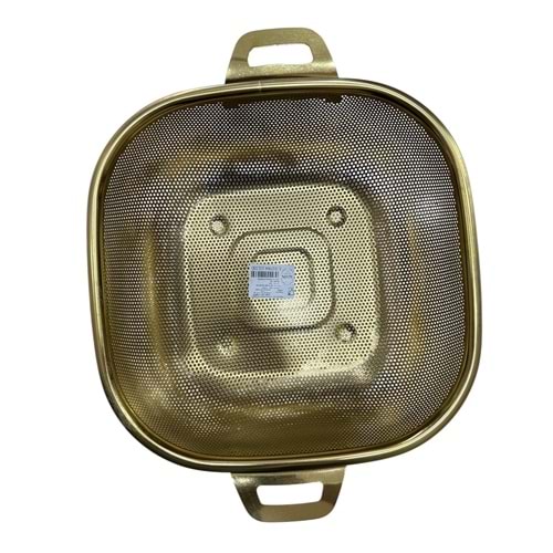 ALVİN KARE ÇELİK GOLD SÜZGEÇ 22 CM