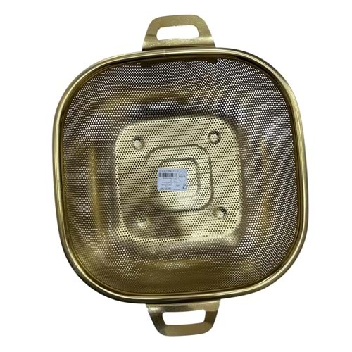ALVİN KARE ÇELİK GOLD SÜZGEÇ 26 CM