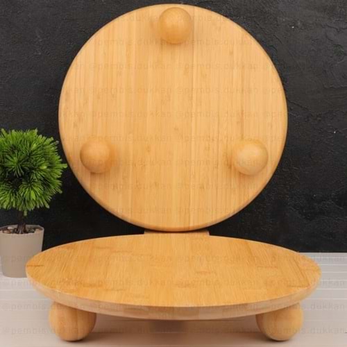 ALVİN BAMBU 3 AYAKLI SUNUMLUK