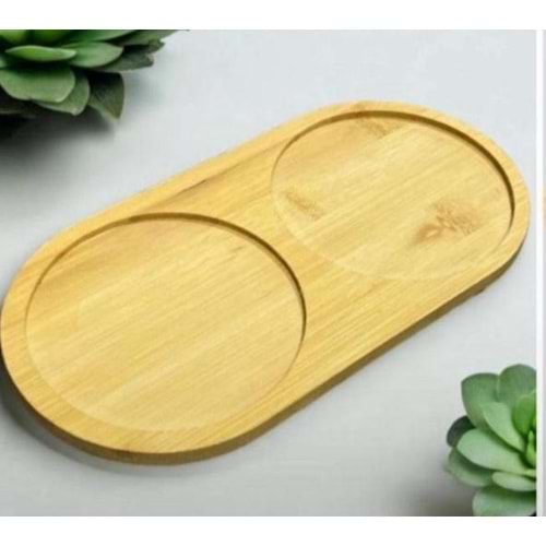ALVİN BAMBU OVAL BÖLMELİ YAĞLIK ALTI