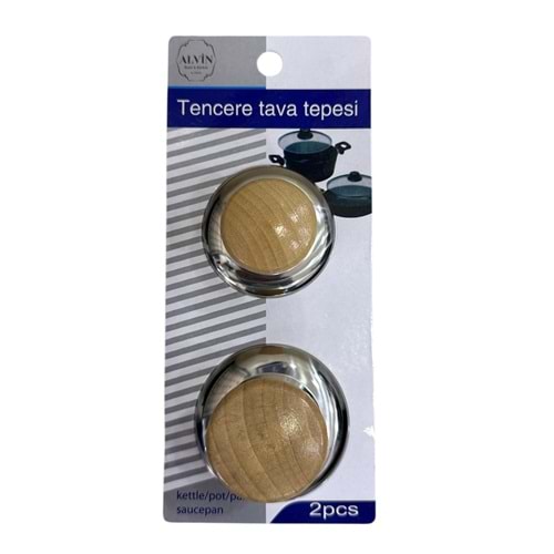 ALVİN BAMBU TENCERE KAPAK TUTUCU 2Lİ