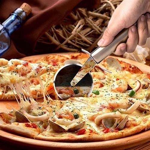 ALVİN METAL PİZZA KESİCİ BÜYÜK