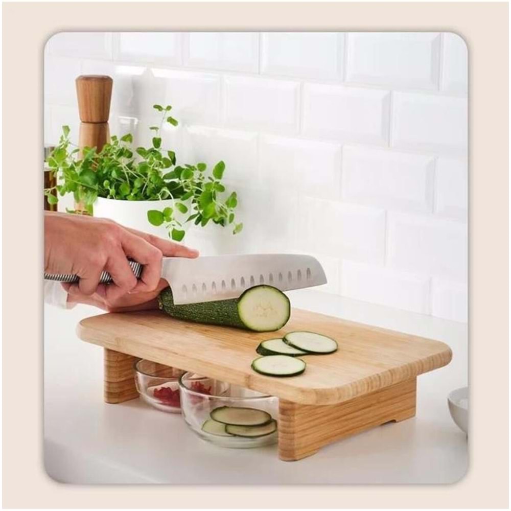 ALVİN BAMBU AYAKLI SUNUMLUK 20X30