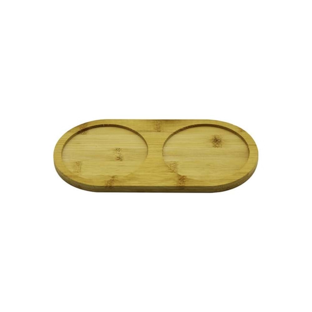 ALVİN BAMBU KÜÇÜK OVAL BÖLMELİ YAĞLIK ALTI