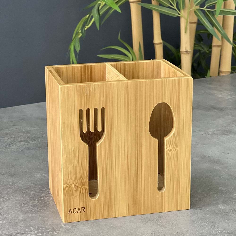 ALVİN BAMBU İKİLİ KAŞIKLIK